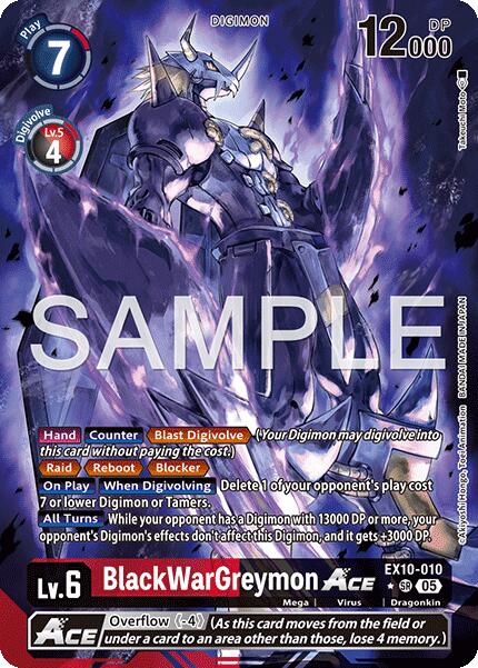 BlackWarGreymon ACE [EX10-010] (Alternate Art) [Sinister Order] | Black Swamp Games