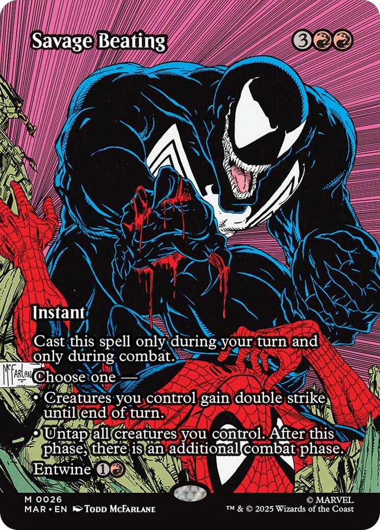 Savage Beating (Borderless) [Marvel's Spider-Man: Eternal-Legal] | Black Swamp Games