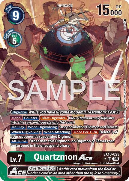 Quartzmon ACE [EX10-023] (Alternate Art) [Sinister Order] | Black Swamp Games