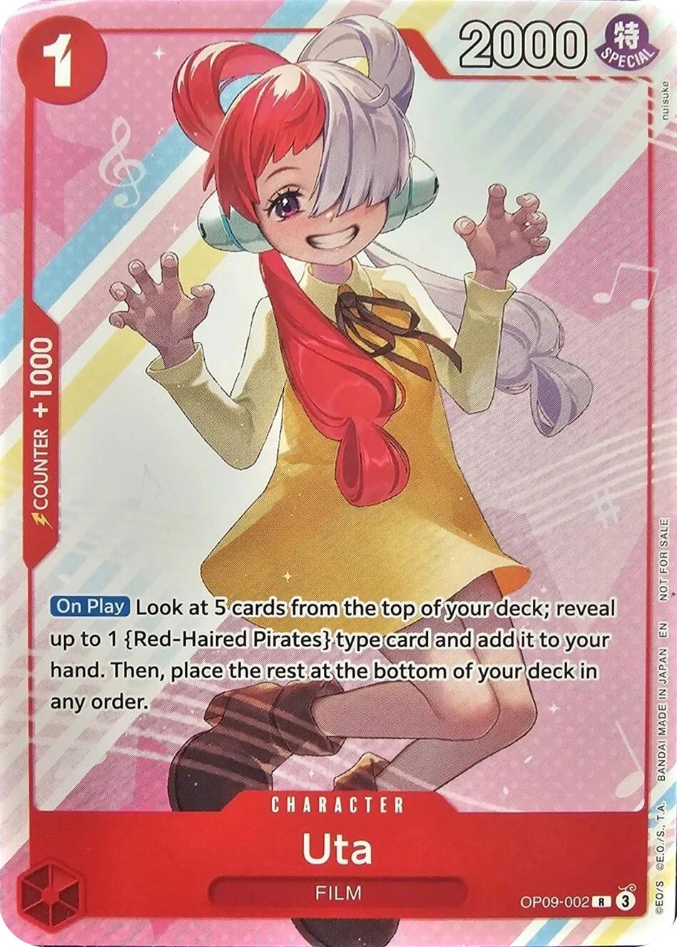 Uta (Welcome Pack Vol. 2) [One Piece Promotion Cards] | Black Swamp Games