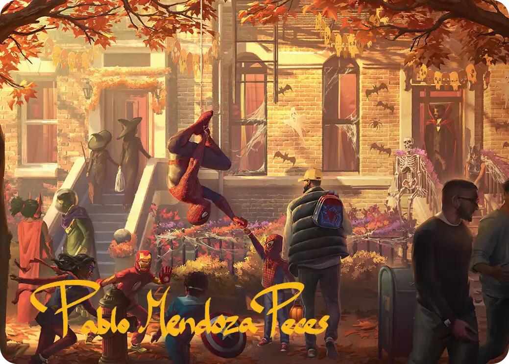 Friendly Neighborhood Art Card (Gold-Stamped Signature) [Marvel's Spider-Man Art Series] | Black Swamp Games