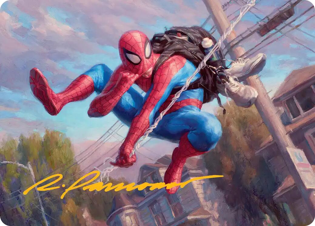 Spider-Man, Web-Slinger Art Card (Gold-Stamped Signature) [Marvel's Spider-Man Art Series] | Black Swamp Games