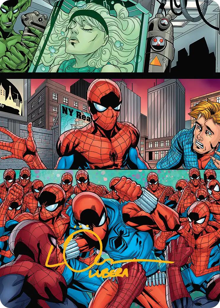 The Clone Saga Art Card (Gold-Stamped Signature) [Marvel's Spider-Man Art Series] | Black Swamp Games
