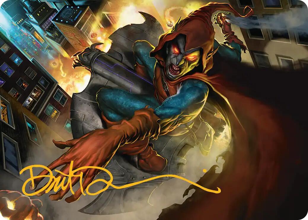 Hobgoblin, Mantled Marauder Art Card (Gold-Stamped Signature) [Marvel's Spider-Man Art Series] | Black Swamp Games