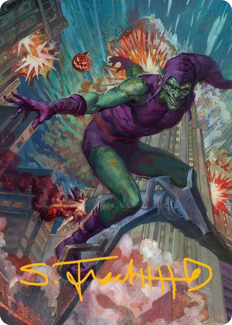 Green Goblin Art Card (26/54) (Gold-Stamped Signature) [Marvel's Spider-Man Art Series] | Black Swamp Games