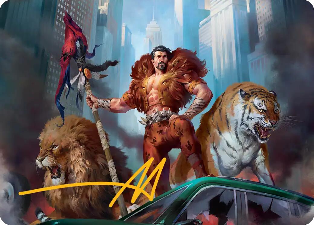 Kraven, Proud Predator Art Card (Gold-Stamped Signature) [Marvel's Spider-Man Art Series] | Black Swamp Games