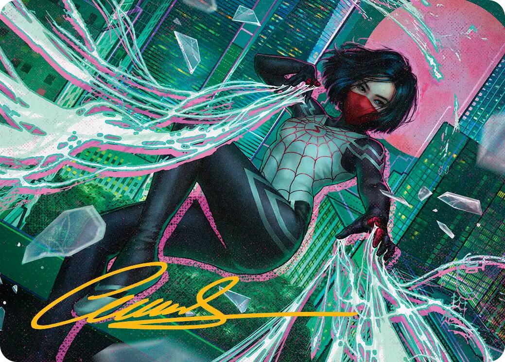 Silk, Web Weaver Art Card (29/54) (Gold-Stamped Signature) [Marvel's Spider-Man Art Series] | Black Swamp Games