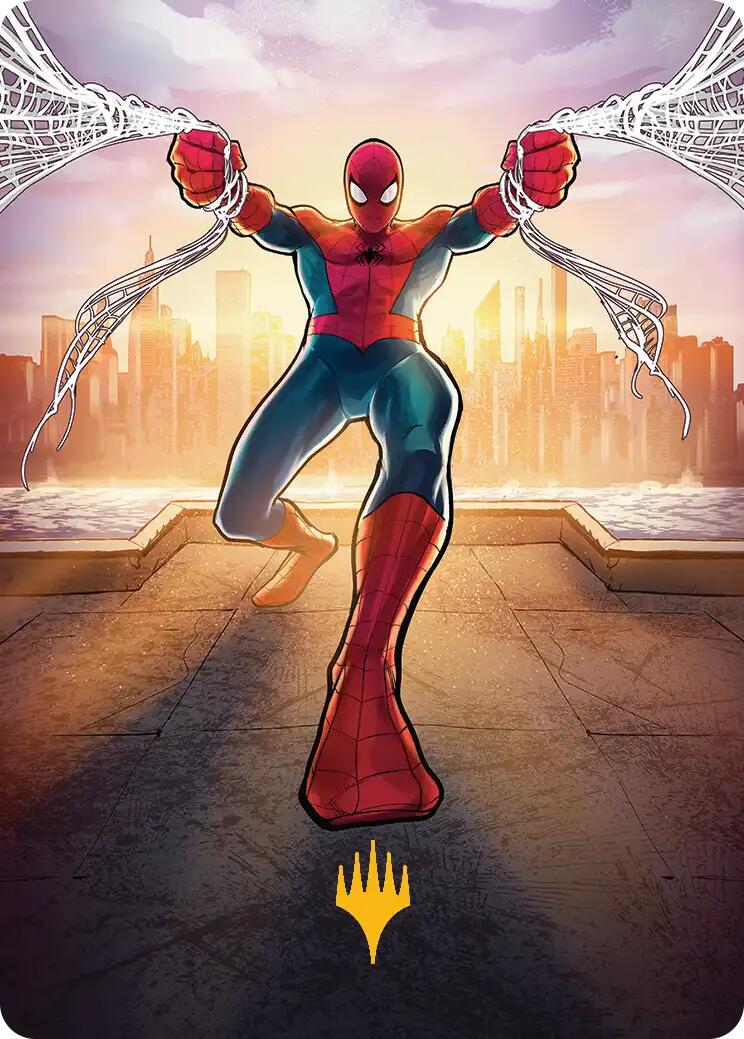 Amazing Spider-Man Art Card (36/54) (Gold-Stamped Planeswalker Symbol) [Marvel's Spider-Man Art Series] | Black Swamp Games
