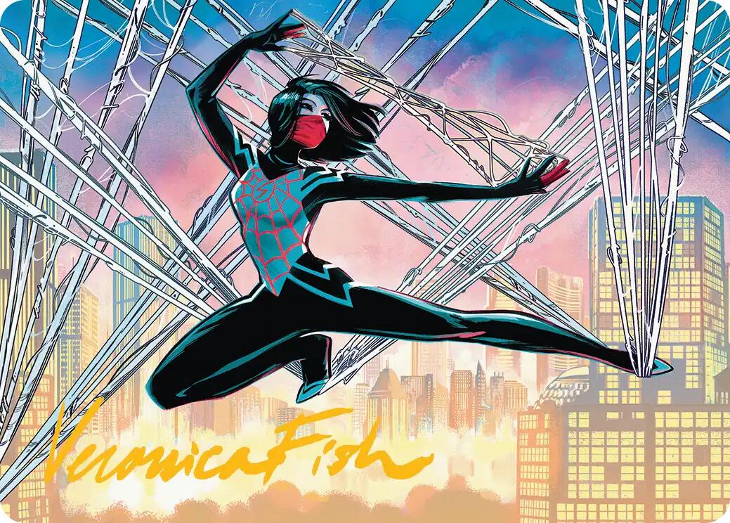 Silk, Web Weaver Art Card (39/54) (Gold-Stamped Signature) [Marvel's Spider-Man Art Series] | Black Swamp Games