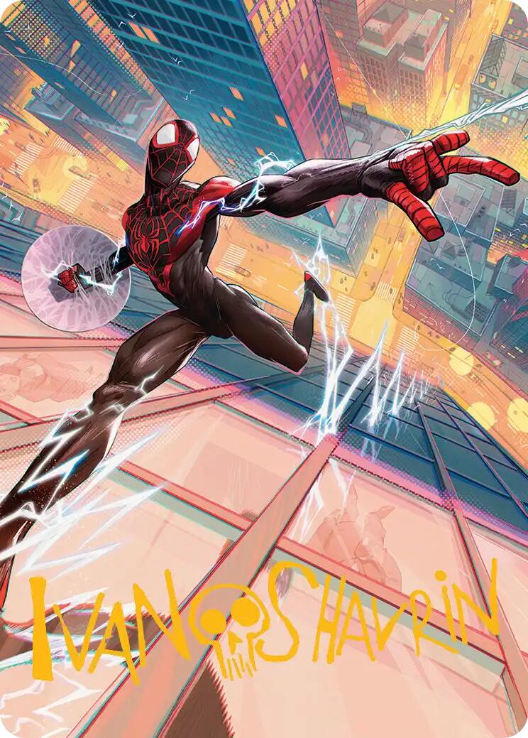 Ultimate Spider-Man Art Card (Gold-Stamped Signature) [Marvel's Spider-Man Art Series] | Black Swamp Games