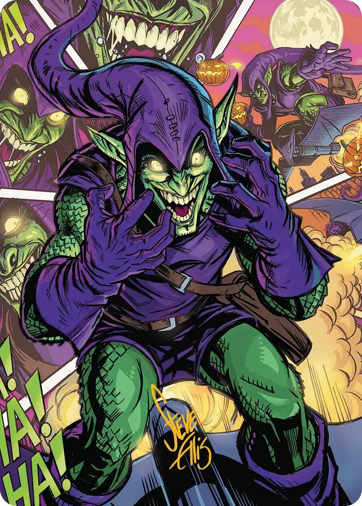 Green Goblin Art Card (49/54) (Gold-Stamped Signature) [Marvel's Spider-Man Art Series] | Black Swamp Games