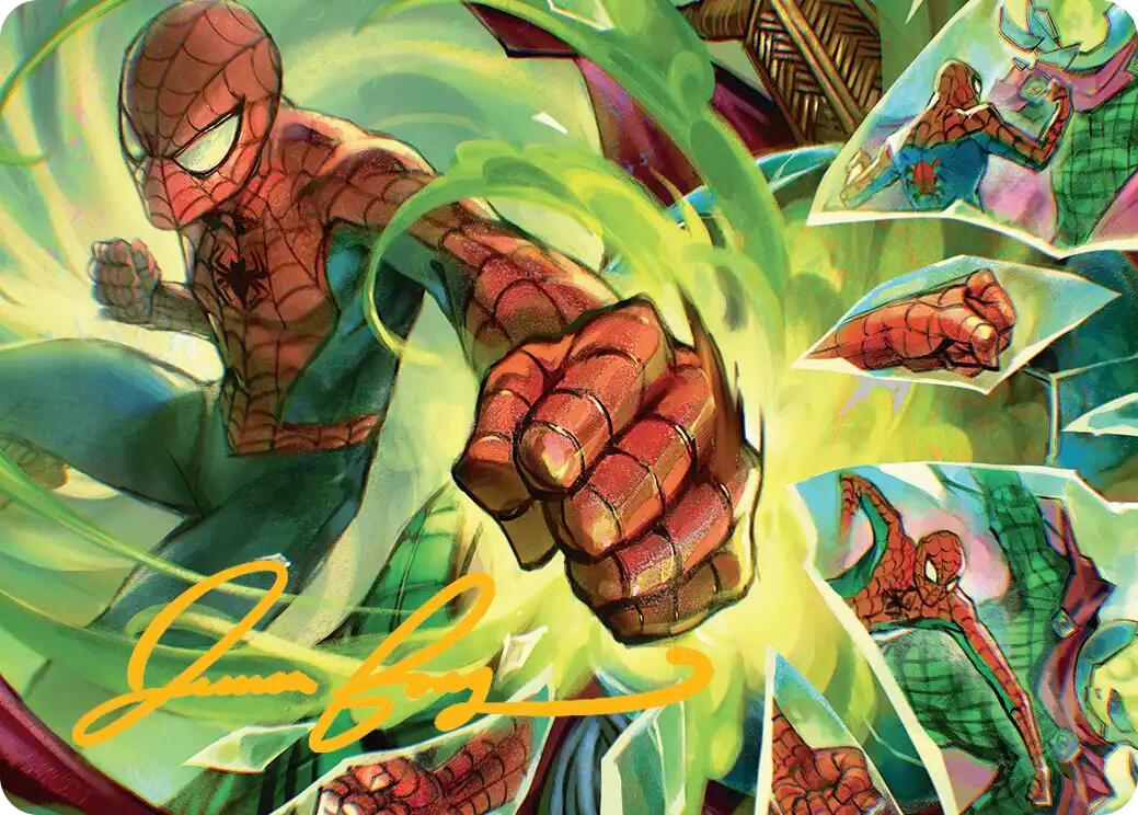 Kapow! Art Card (Gold-Stamped Signature) [Marvel's Spider-Man Art Series] | Black Swamp Games
