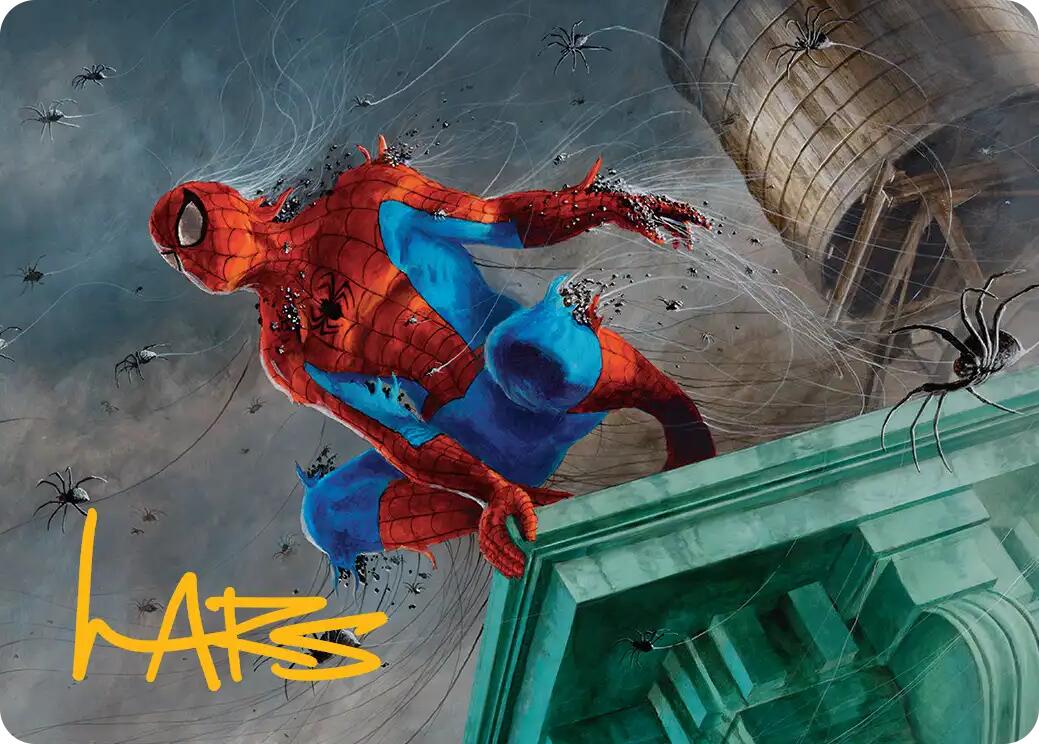 Spiders-Man, Heroic Horde Art Card (Gold-Stamped Signature) [Marvel's Spider-Man Art Series] | Black Swamp Games