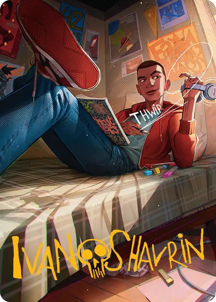 Miles Morales Art Card (Gold-Stamped Signature) [Marvel's Spider-Man Art Series] | Black Swamp Games