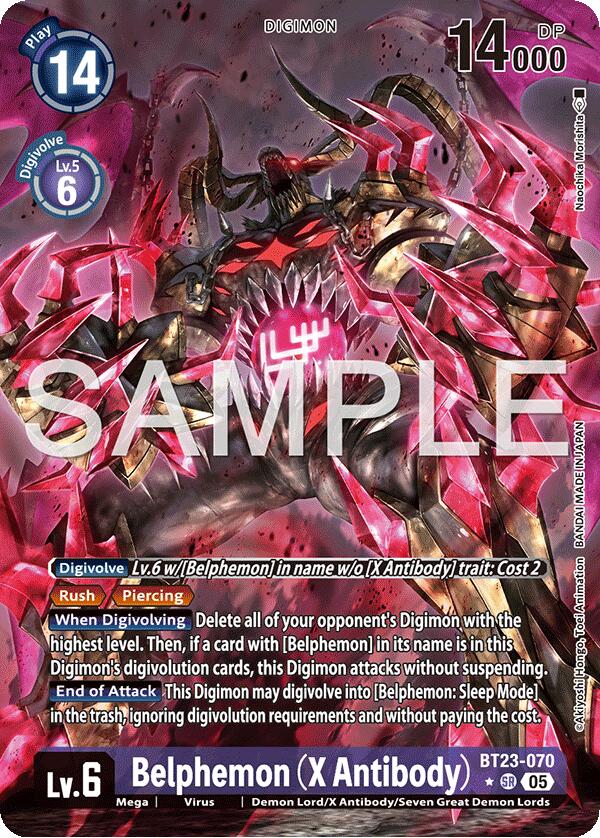 Belphemon [BT23-070] (X Antibody) (Alternate Art) [Hackers' Slumber] | Black Swamp Games
