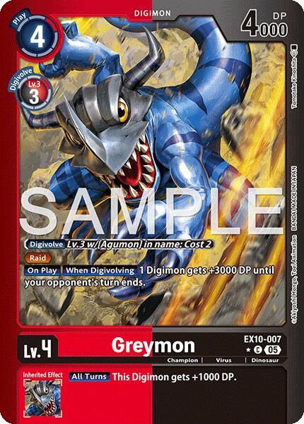 Greymon [EX10-007] (Limited Foil) [Sinister Order] | Black Swamp Games