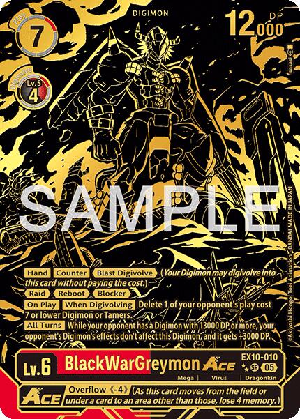 BlackWarGreymon ACE [EX10-010] (Rare Pull) [Sinister Order] | Black Swamp Games