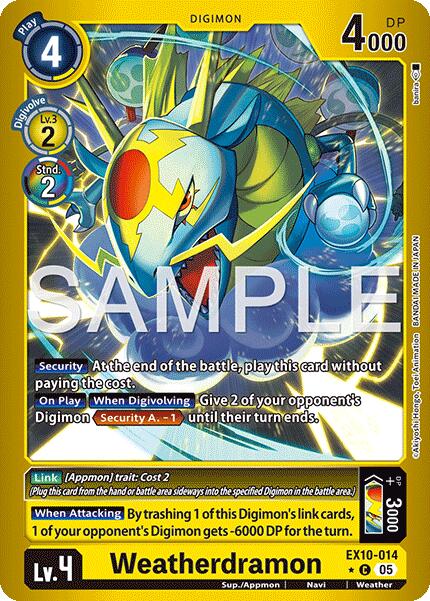 Weatherdramon [EX10-014] (Limited Foil) [Sinister Order] | Black Swamp Games