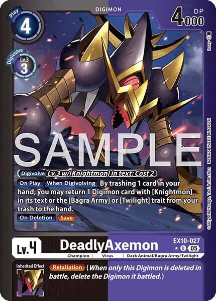 DeadlyAxemon [EX10-027] (Limited Foil) [Sinister Order] | Black Swamp Games