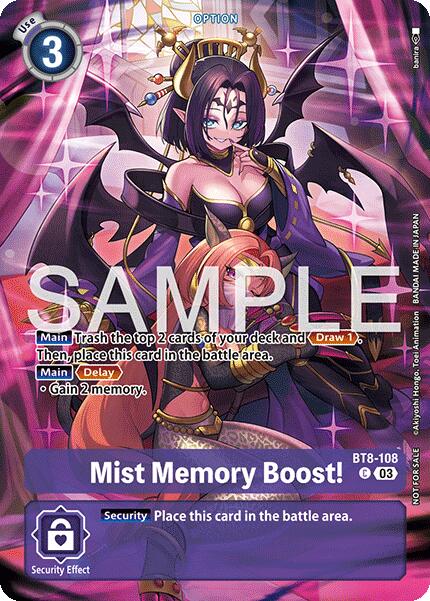 Mist Memory Boost! [BT8-108] (Sinister Order Legend Pack) [Sinister Order] | Black Swamp Games