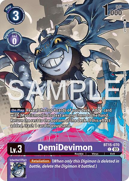 DemiDevimon [BT15-070] (Sinister Order Legend Pack) [Sinister Order] | Black Swamp Games