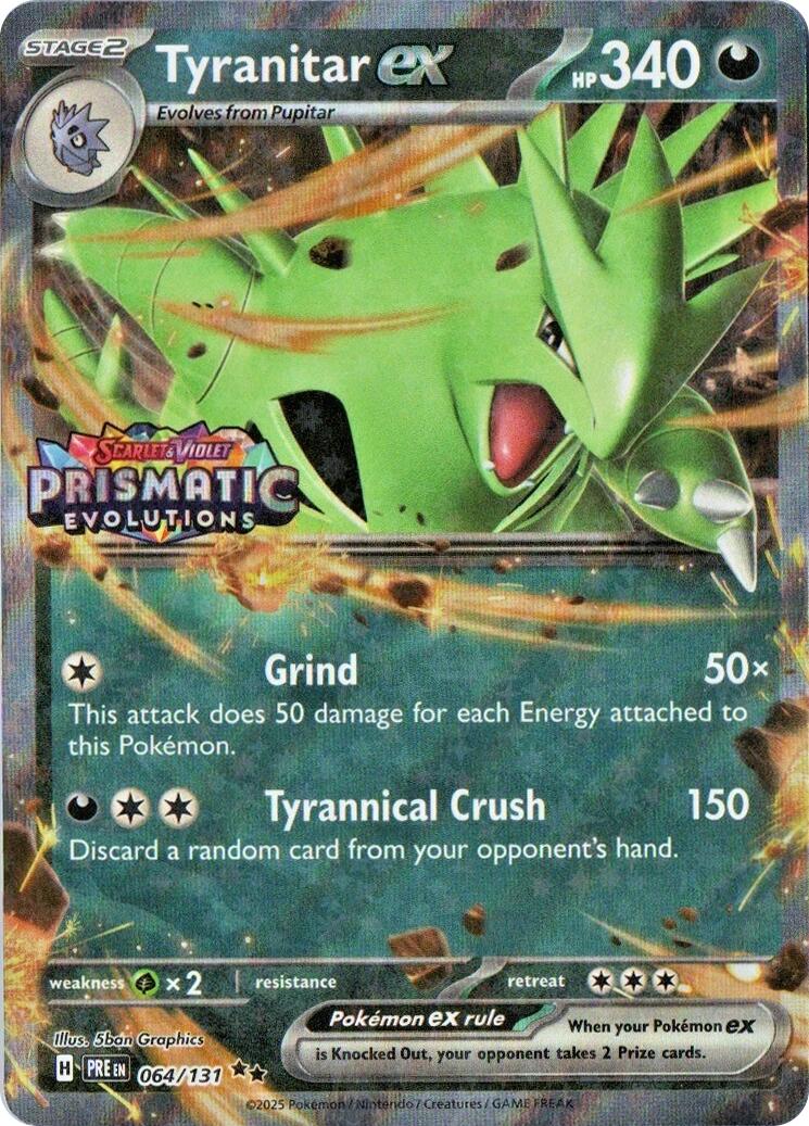 Tyranitar ex (064/131) (Prismatic Evolutions Stamp) [Miscellaneous Cards] | Black Swamp Games