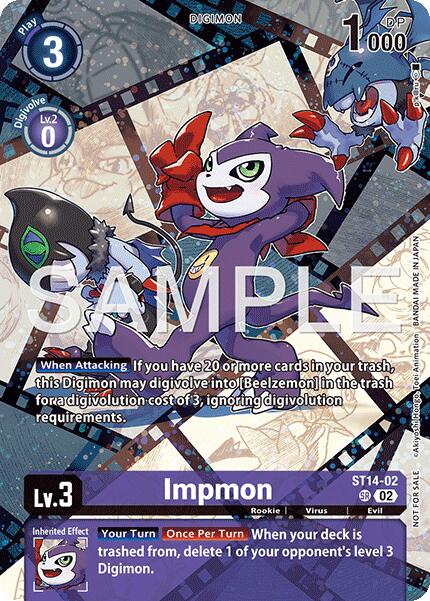 Impmon [ST14-02] (Sinister Order Legend Pack) [Starter Deck: Beelzemon Advanced Deck Set] | Black Swamp Games