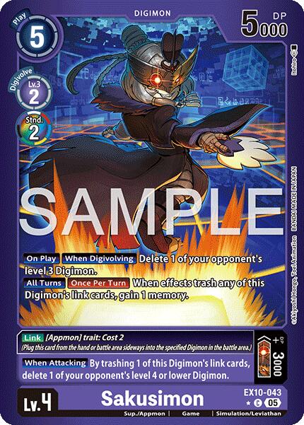 Sakusimon [EX10-043] (Limited Foil) [Sinister Order] | Black Swamp Games