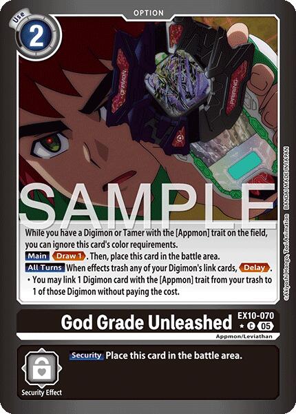 God Grade Unleashed [EX10-070] (Limited Foil) [Sinister Order] | Black Swamp Games
