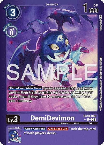 DemiDevimon [EX10-040] (Limited Foil) [Sinister Order] | Black Swamp Games