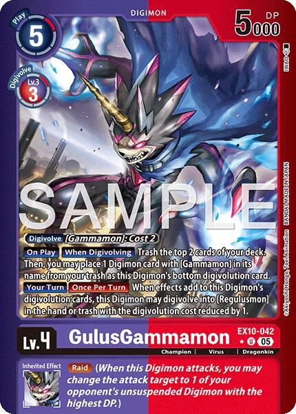 GulusGammamon [EX10-042] (Limited Foil) [Sinister Order] | Black Swamp Games