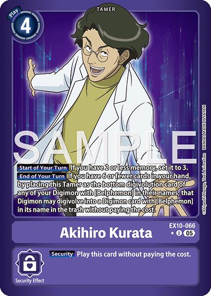 Akihiro Kurata [EX10-066] (Limited Foil) [Sinister Order] | Black Swamp Games