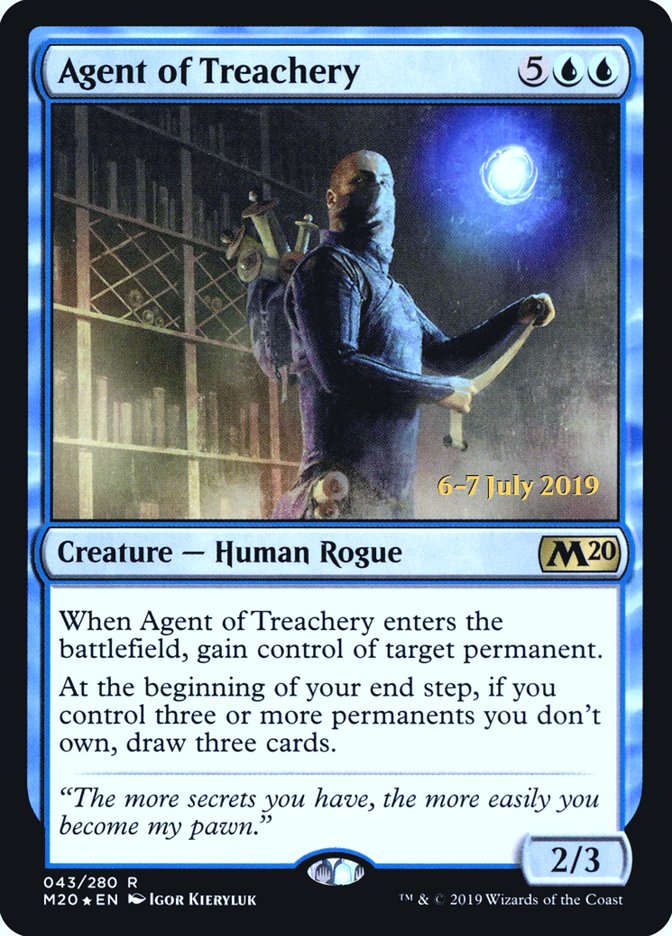 Agent of Treachery [Core Set 2020 Prerelease Promos] | Black Swamp Games