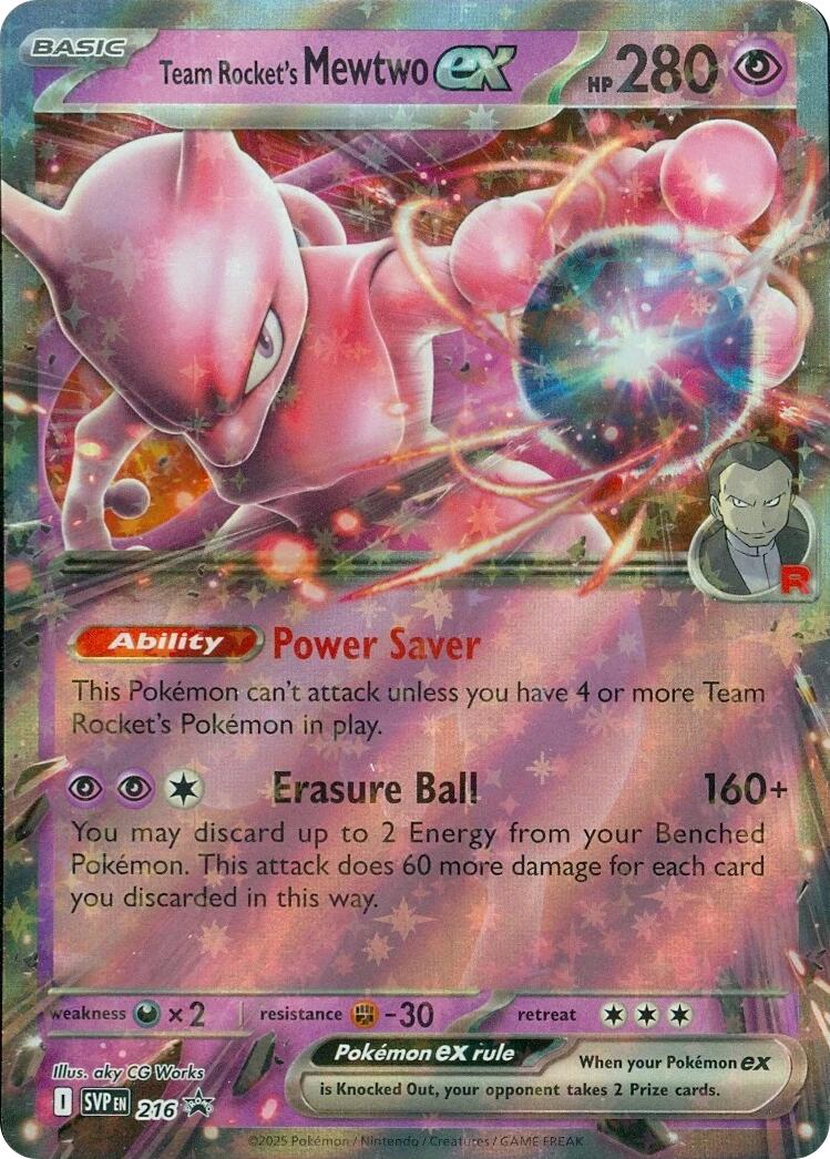 Team Rocket's Mewtwo ex (216) [Scarlet & Violet: Black Star Promos] | Black Swamp Games