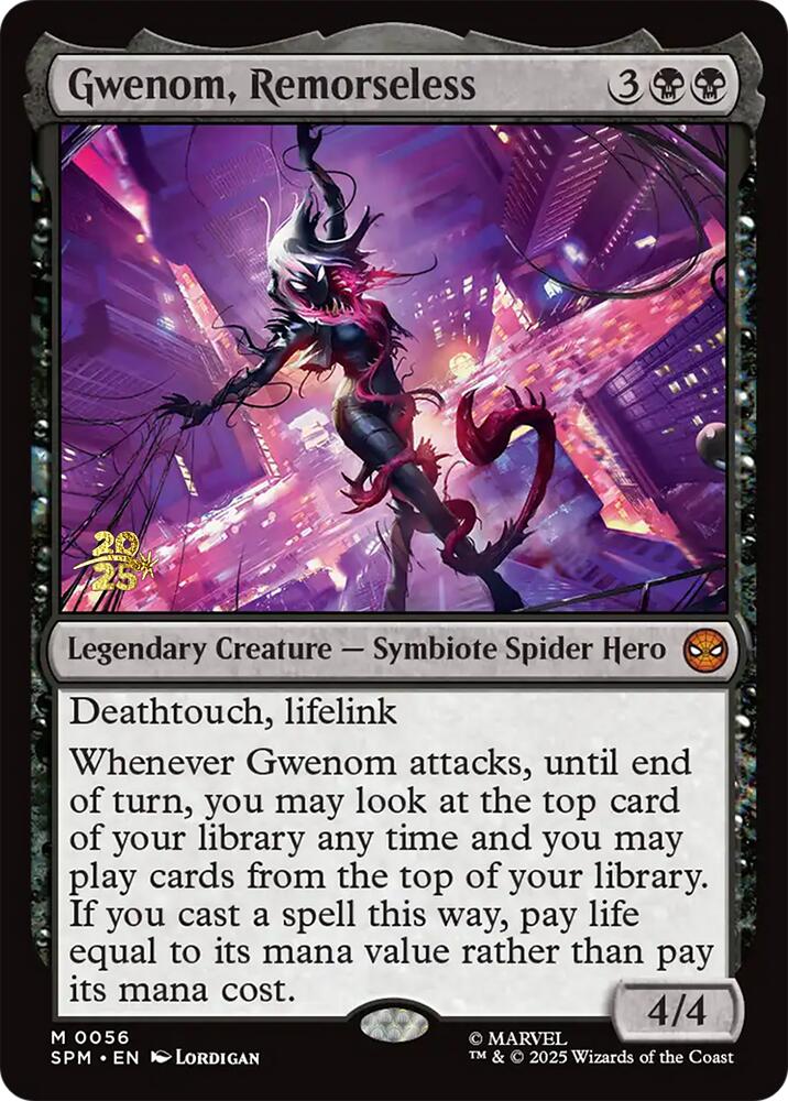 Gwenom, Remorseless [Marvel's Spider-Man Prerelease Promos] | Black Swamp Games