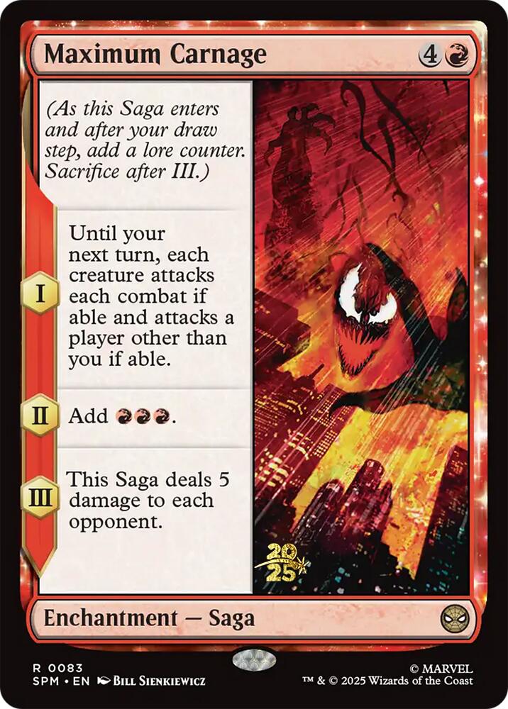Maximum Carnage [Marvel's Spider-Man Prerelease Promos] | Black Swamp Games