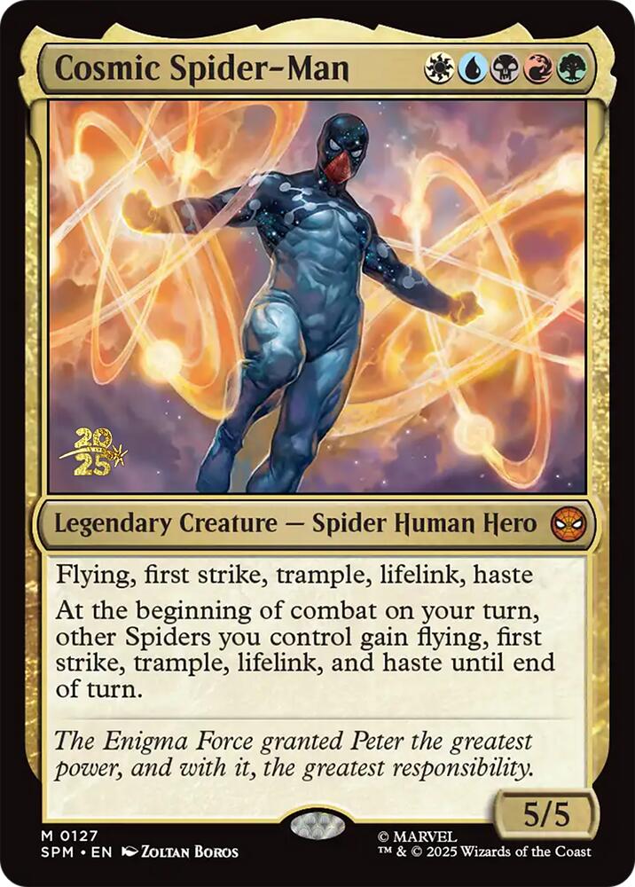 Cosmic Spider-Man [Marvel's Spider-Man Prerelease Promos] | Black Swamp Games