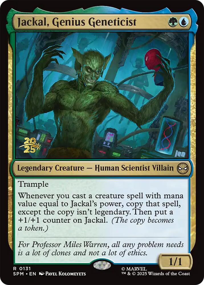 Jackal, Genius Geneticist [Marvel's Spider-Man Prerelease Promos] | Black Swamp Games