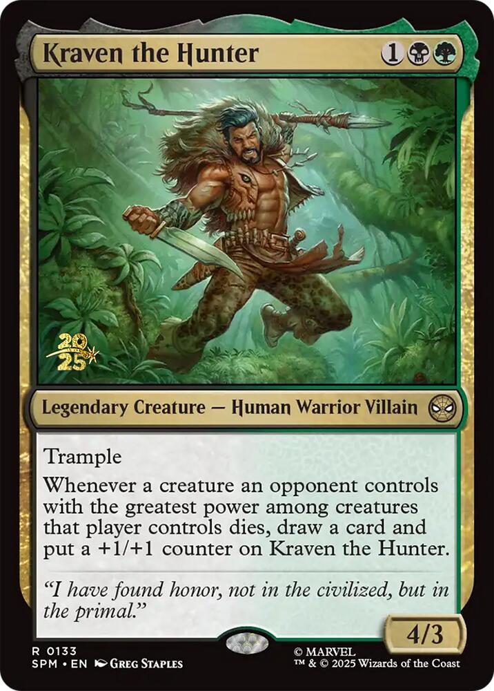 Kraven the Hunter [Marvel's Spider-Man Prerelease Promos] | Black Swamp Games