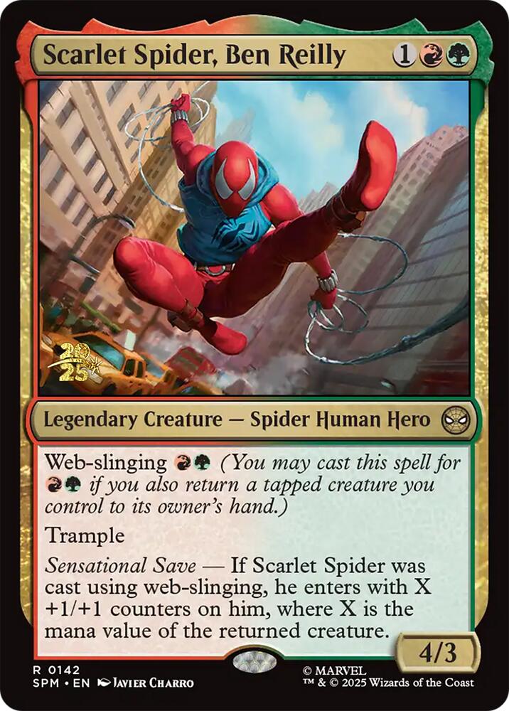 Scarlet Spider, Ben Reilly [Marvel's Spider-Man Prerelease Promos] | Black Swamp Games
