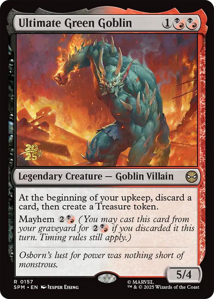 Ultimate Green Goblin [Marvel's Spider-Man Prerelease Promos] | Black Swamp Games