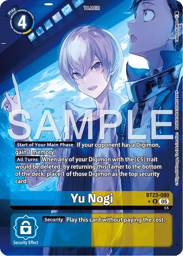 Yu Nogi [BT23-080] (Alternate Art) [Hackers' Slumber] | Black Swamp Games