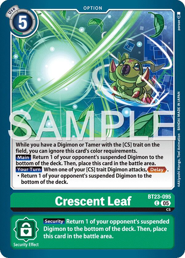 Crescent Leaf [BT23-095] [Hackers' Slumber] | Black Swamp Games
