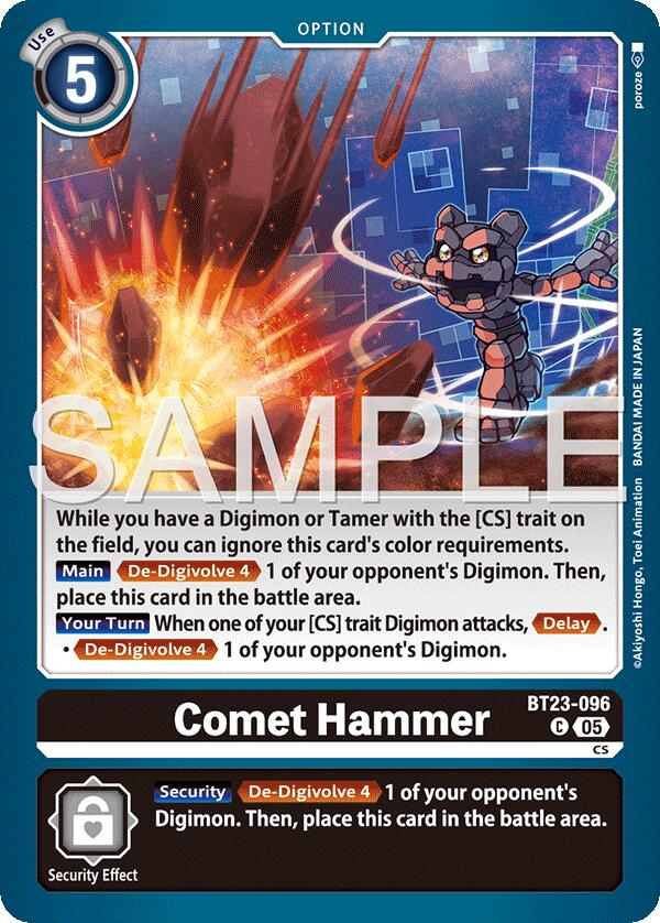 Comet Hammer [BT23-096] [Hackers' Slumber] | Black Swamp Games