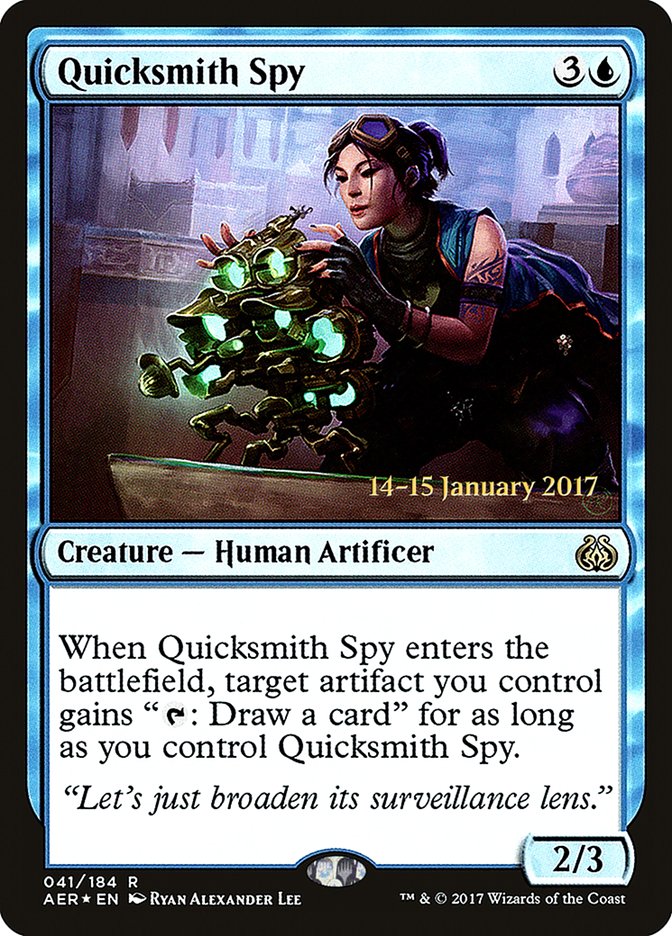 Quicksmith Spy [Aether Revolt Prerelease Promos] | Black Swamp Games