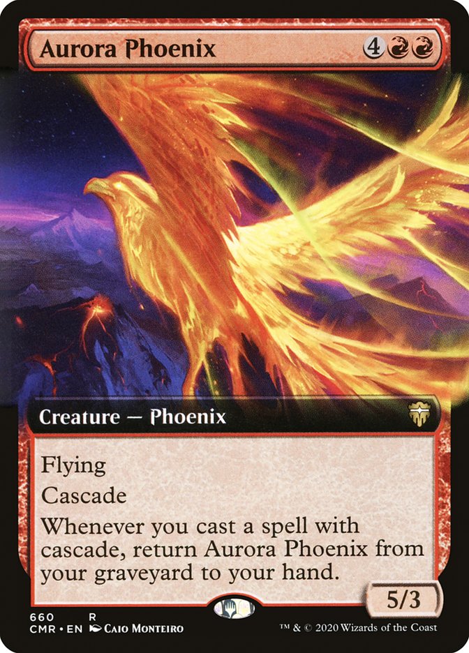 Aurora Phoenix (Extended Art) [Commander Legends] | Black Swamp Games