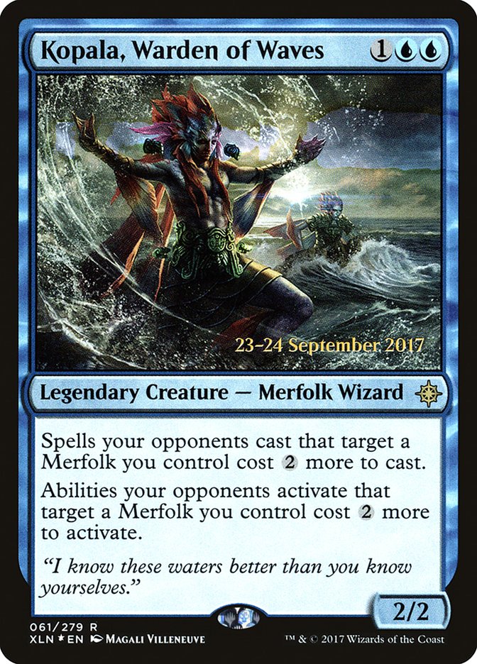 Kopala, Warden of Waves [Ixalan Prerelease Promos] | Black Swamp Games