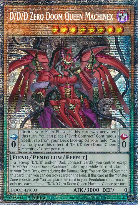 D/D/D Zero Doom Queen Machinex (Starlight Rare) [DOOD-EN003] Starlight Rare | Black Swamp Games