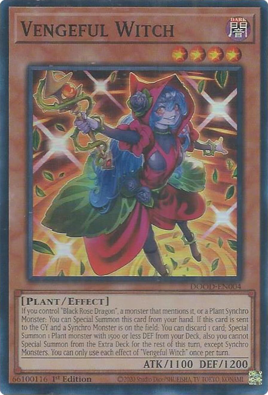 Vengeful Witch [DOOD-EN004] Super Rare | Black Swamp Games