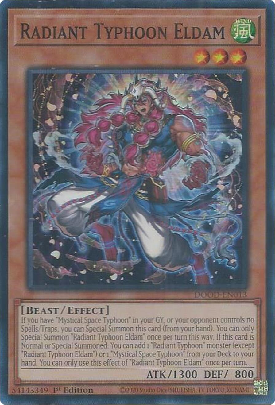 Radiant Typhoon Eldam [DOOD-EN013] Super Rare | Black Swamp Games